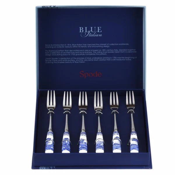 Spode Blue Italian 6'lı çatal seti