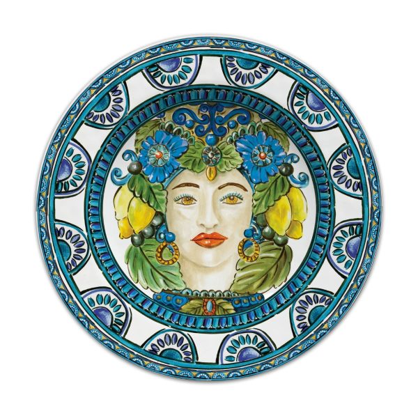 Baci Milano Sicily Yemek Tabağı Mavi